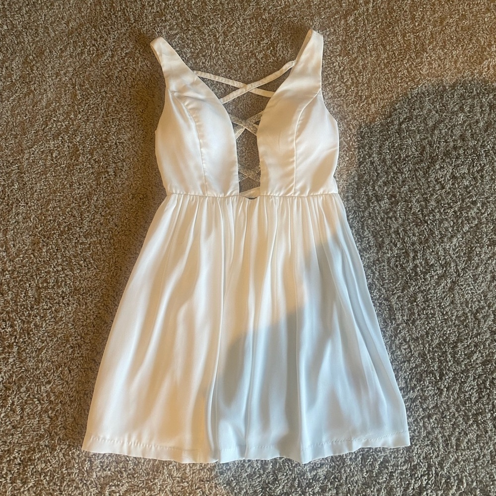 white formal dress